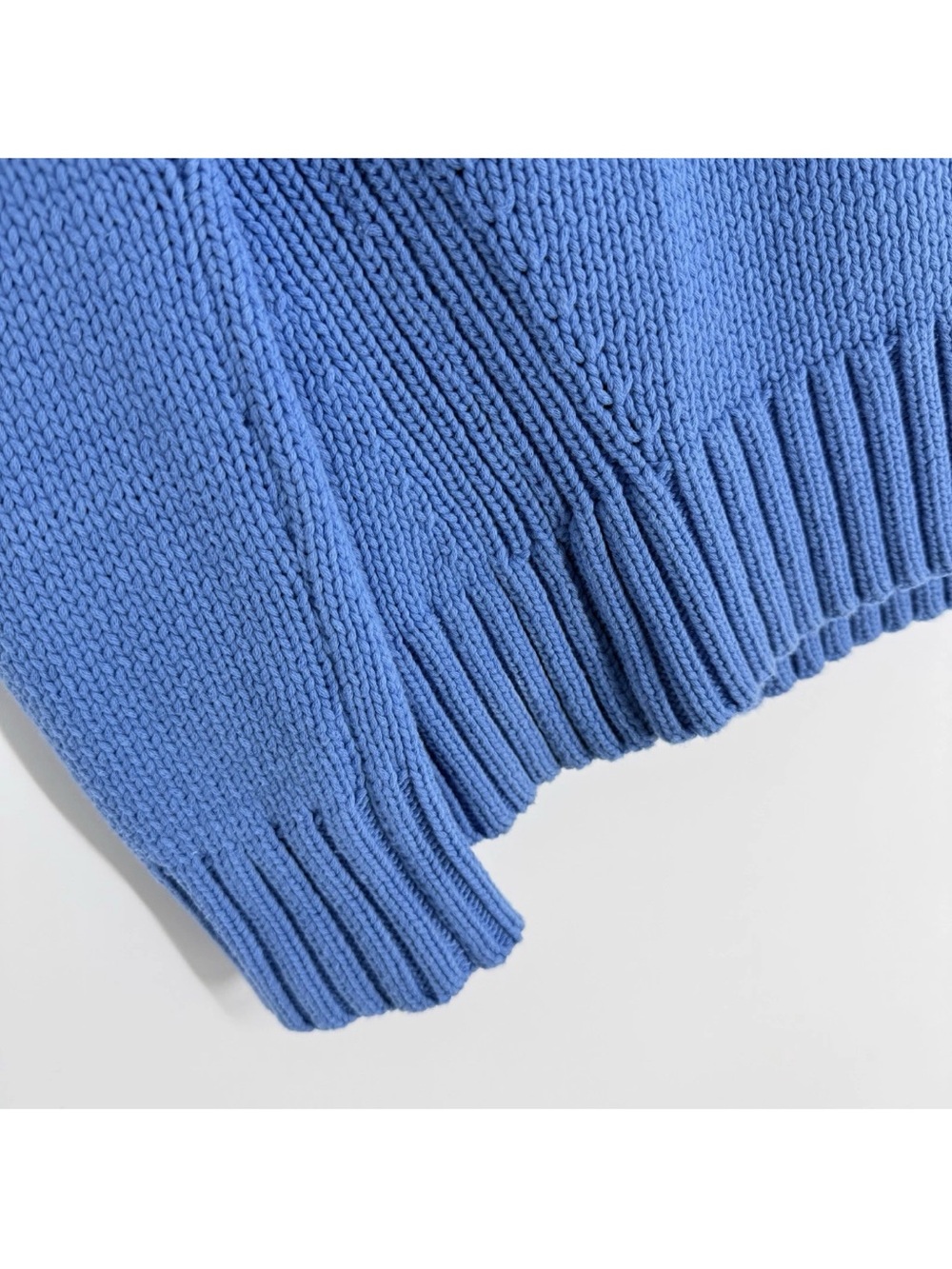 J Crew 1988 Rollneck Sweater Womens Size XXS Blue Periwinkle Cotton Blend - Picture 3 of 9